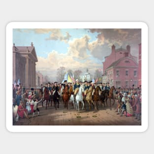 General Washington Enters New York Sticker